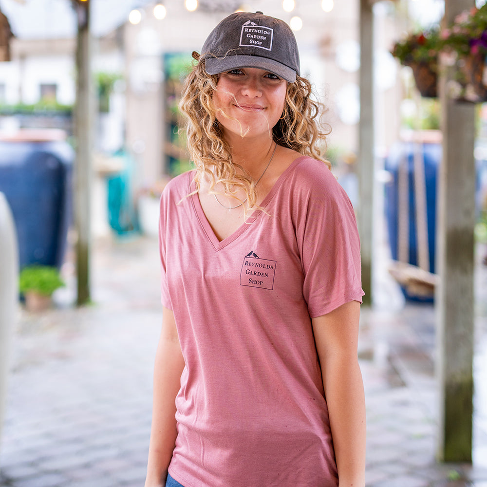 My Happy Place Women's Slouchy V-Neck Tee